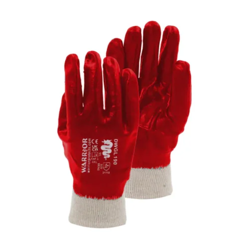 Warrior PVC Gloves Size 10 XL | Chemical Resistant Work Gloves