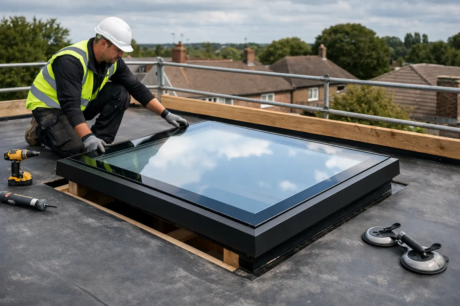 How to Install Rooflights on a Flat Roof Safely