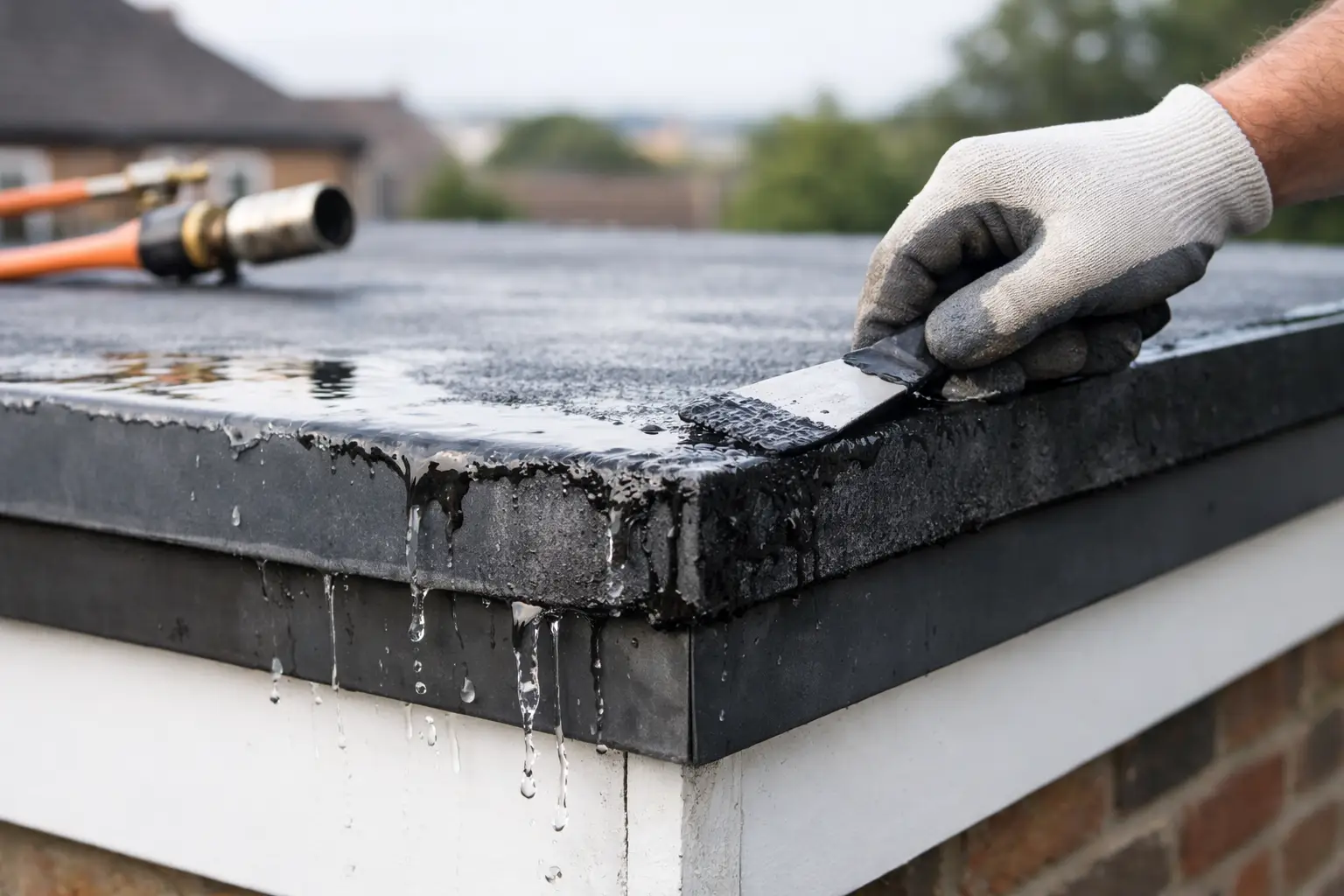 How to Stop Flat Roof Edge Leaks